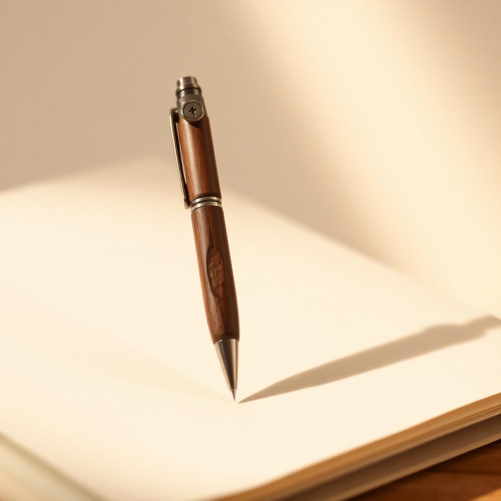 Black Walnut Cigar Pen — hand-turned Black Walnut by Ratlum Mountain Woodcraft